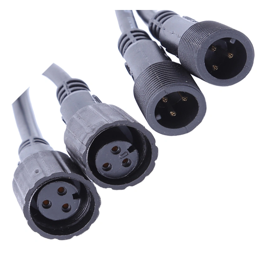 M15 Connector Connector Plug 3-Core Male/Female LED Cable Connector Without Wires 3-Core Male/Female LED Cable