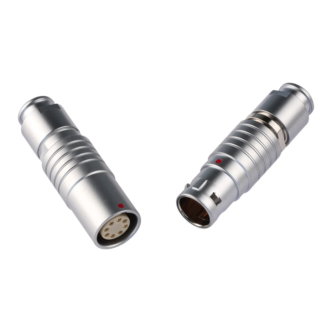 IP68 Waterproof 2K/3K 306/312/318 Quick Lock Circular Push Pull Connector for Industrial Automation