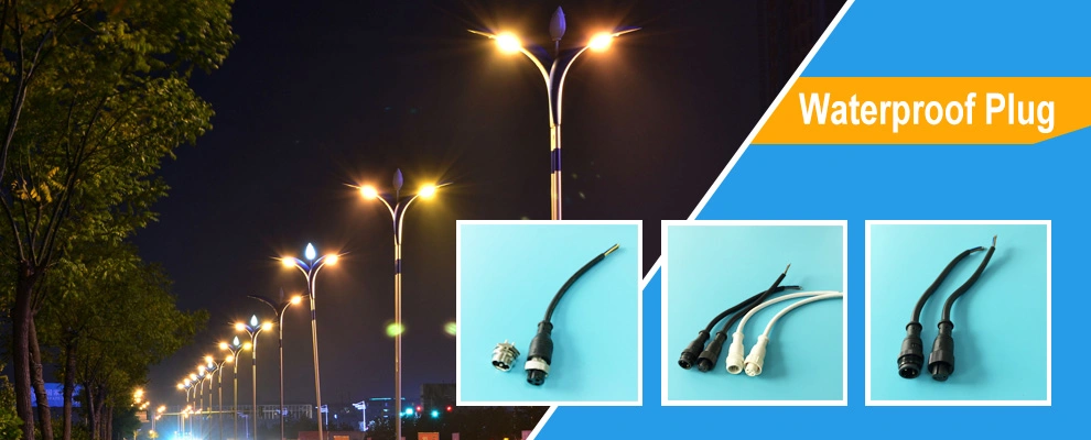 IP68 Outdoor Waterproof 2 3 4 Pin M11 LED Watertight Connector for Street Lights