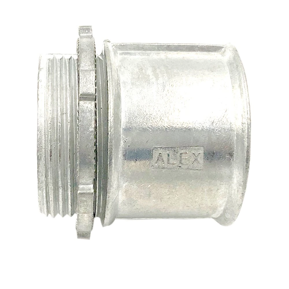 Zinc Plated Aluminum Pipe Fitting EMT Connector Compressin Type with UL Certificate