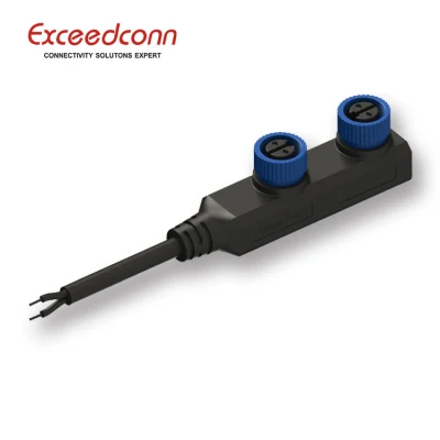 2 Pin Waterproof M15 F Type Connector for Street Lighting