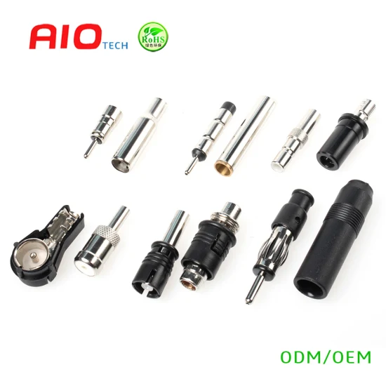 OEM/ODM Mini Jaso D507 Plug Male RF Coaxial Cable Connector Waterproof Auto Connector for Automotive FM Radio Amplified Signal Antenna